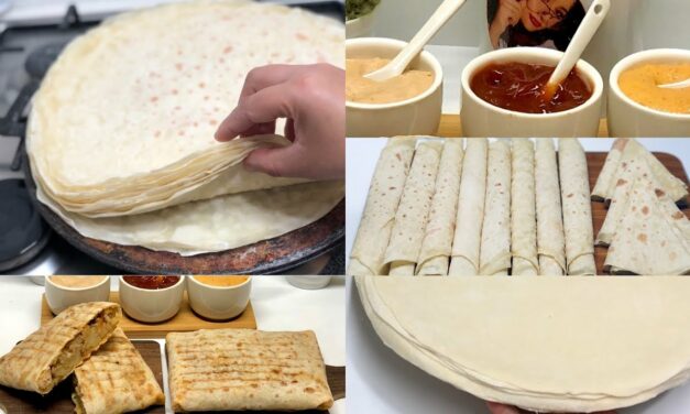 خبز التاكوس او الترتيلا دفعة وحدا صلصات مرافقة والسندويتشات سهلة واقتصادية