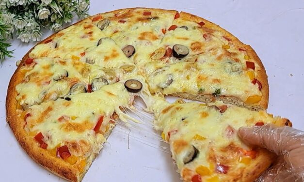 بيتزا ناجحة بعجينة اقتصادية وخفيفة