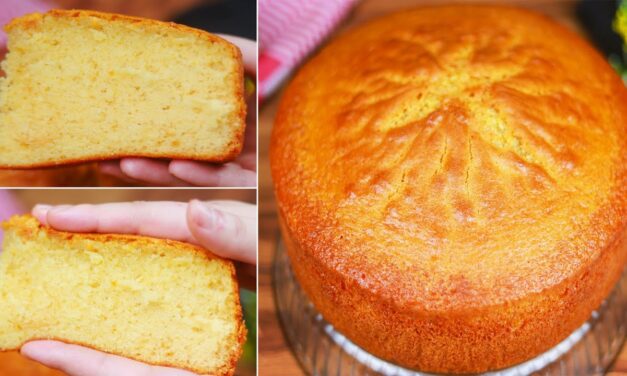 كيكة هشة ومنفوشة بمنتهى البساطة