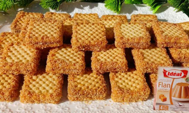 حلوى الفلان الكريمية بنكهة الكراميل والفانيلا