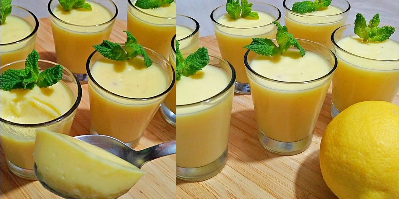 تحلية ليمون بنصف لتر حليب