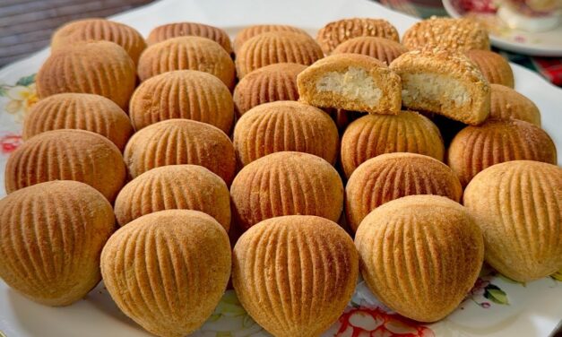 معمول الحليب بحشوة منزلية طعم مش عادي
