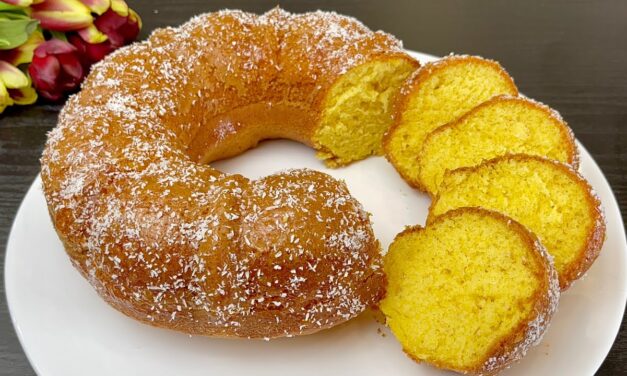 كيكة البرتقال السريعة في 5 دقائق – بنكهة منعشة وقوام هش