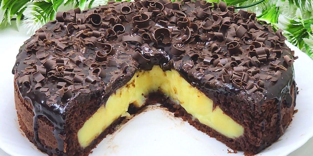 كيكة بالكريمة من الداخل ببيضتين فقط ونتيجة رائعة