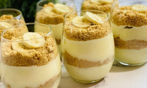 حلى الموز والبسكويت البارد في 10 دقائق فقط