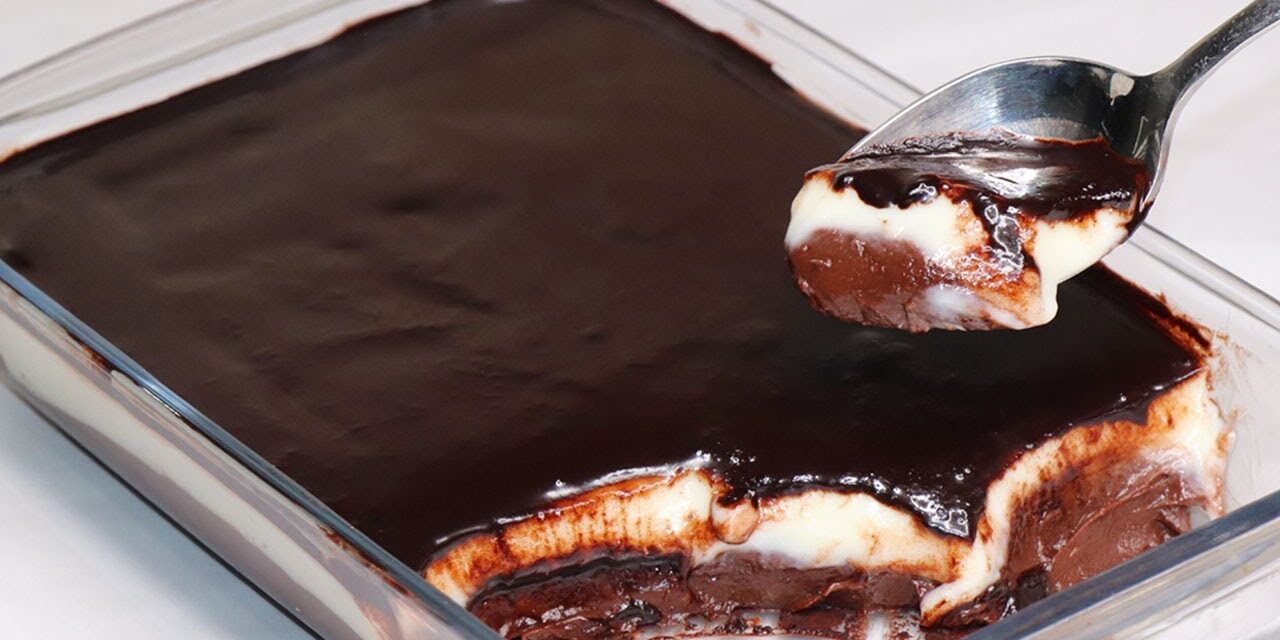 تحلية باردة بثلاث طبقات روعة تذوب في الفم