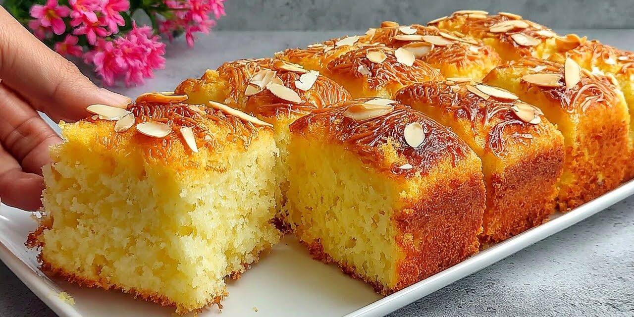 كيكة هشة بكريمة البسكويت… سهلة وناعمة بشكل لا يقاوم